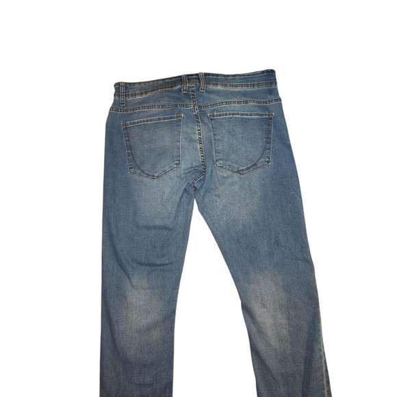 Men's paperdenim&cloth Blue Slim Straight Jeans Waist 32 #236 - Picture 5 of 6